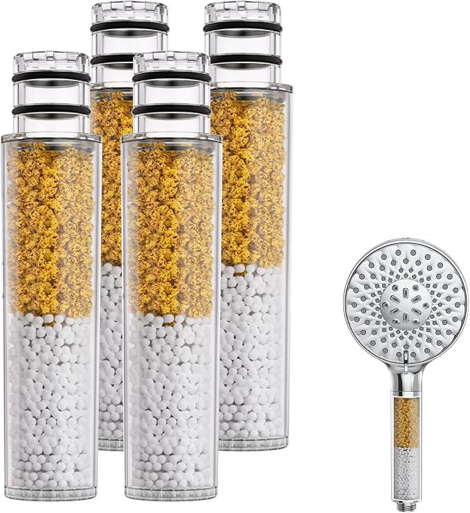 SR SUN RISE Shower Filter for Handheld Shower Head, NSF Certified 4 Pack by SRSUNRISE