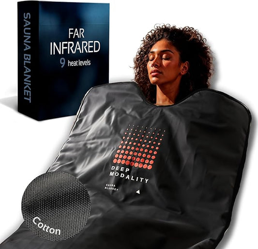 Pro M1 - Infrared Sauna Blanket | Detox, Wellbeing & Recovery | Highest Grade Materials, Adjustable Temp 77-176°F, 6ft x 3ft (Classic Edition)
