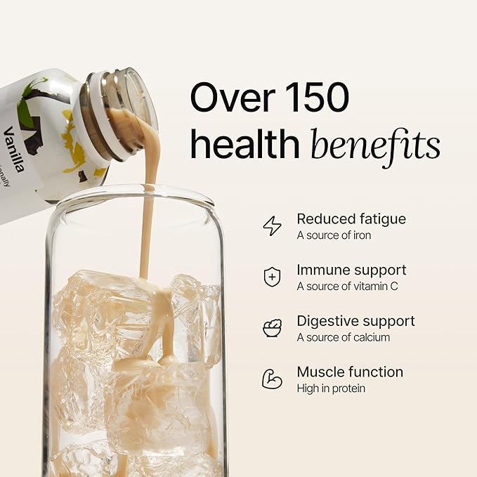 Huel Ready-to-Drink | Vanilla Meal Replacement Drink | High Protein Drink | Nutritionally Complete, Low Sugar, High Fiber, Plant Based, Vegan, Healthy | 20g Protein Per Bottle, 16.9 Fl Oz (12 Pack)-FlexoryFit