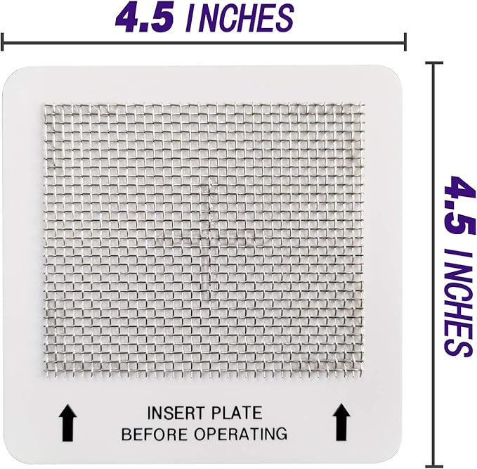 Universal Ceramic Ozone Plates for Generic Ozone Generators Washable Purification Air Purifier, 4.5" x 4.5" Inches Replacement Ozone Plates (3Pack)