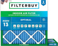 Filterbuy 23.5x23.5x1 Air Filter MERV 13 Optimal Smoke & Allergy Defense by Filterbuy