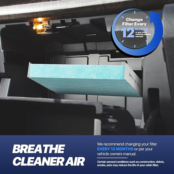 BNX TruFilter C7035 Cabin Air Filter, HEPA 99.97%, MADE IN USA, Compatible With Audi Q7, Porsche Cayenne, Volkswagen Touareg