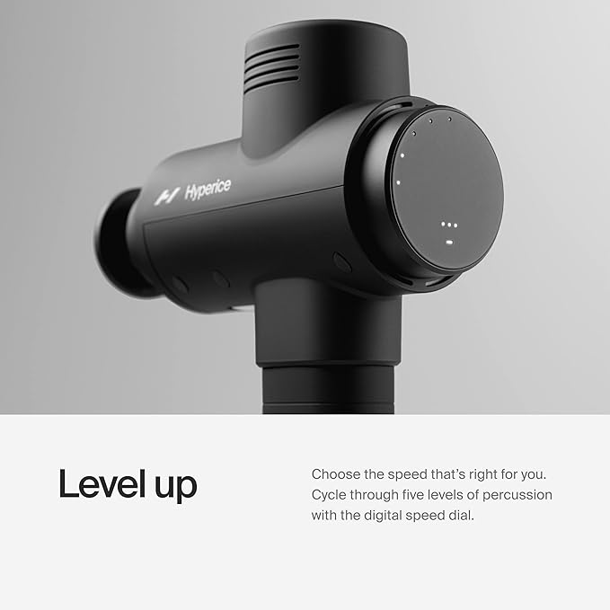 Hyperice Hypervolt 2 Pro - Featuring Quiet Glide Technology - Handheld Percussion Massage Gun - 5 Speeds, 5 Interchangeable Heads - Helps Relieve Sore Muscles and Stiffness FSA-HSA-FlexoryFit