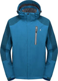 Little Donkey Andy Men's Waterproof Rain Jacket Outdoor Lightweight Hooded Raincoat for Hiking Golf Travel Fishing