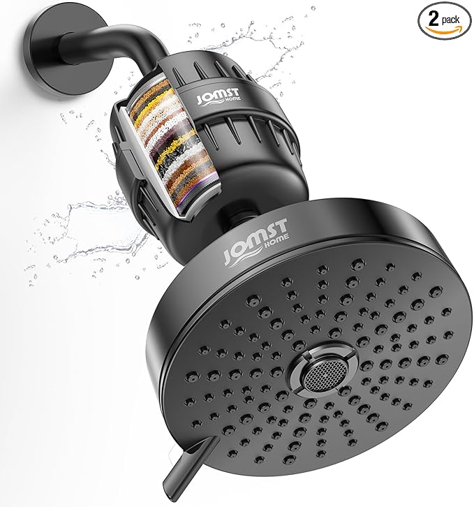 Filtered Shower Head COMBO – for Healthier Skin & Hair | 3 Mode High Pressure by Buynow