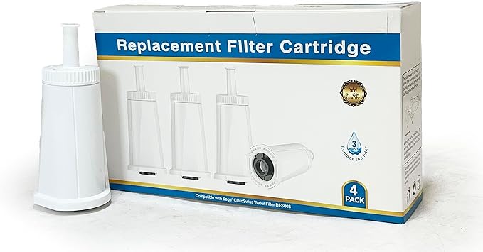 Nispira BES008 Water Filter For Sage ClaroSwiss for Breville Coffee Maker Espresso Machine Oracle Touch BES990, Bambino Plus BES920, Barista Pro BES878, Barista Express, Barista Touch BES880, 8 Packs