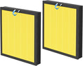 2 Pack Vital 100S Pet Care Replacement Filter for LEVOIT Vital 100S and Vital 100S-P Air Purifier, 3-In-1 Filter, Efficiency Activated Carbon for Pets, Dust, Pollen, Vital 100S-RF-PA, Yellow
