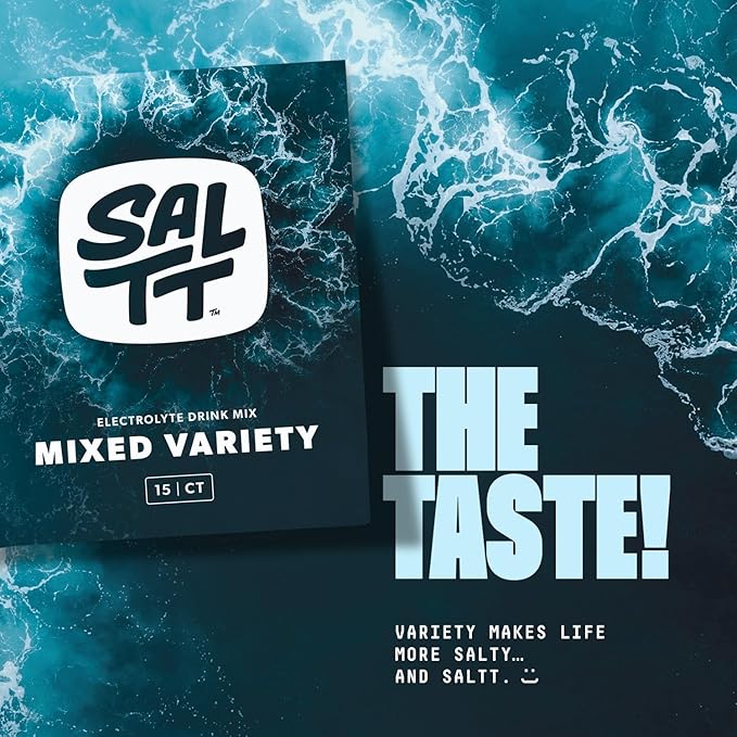 Keto Chow SALTT Electrolytes Powder Packets, All Things Mixed Variety Pack (15 Packets) - Magnesium, Potassium, Sodium, Trace Minerals - Vegan & Gluten Free - Travel Essentials - Made in USA-FlexoryFit