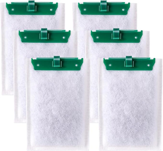 6 Pack Medium Filter Cartridges for Whisper Bio-Bag Filters, Aquarium Replacement Filter Cartridges for Whisper Filters Replacement Filter Cartridges for Whisper Filters 10i/IQ10/PF10 and ReptoFilter