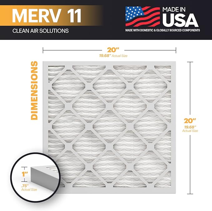 BNX TruFilter 20x20x1 Air Filter MERV 11 - Image 2