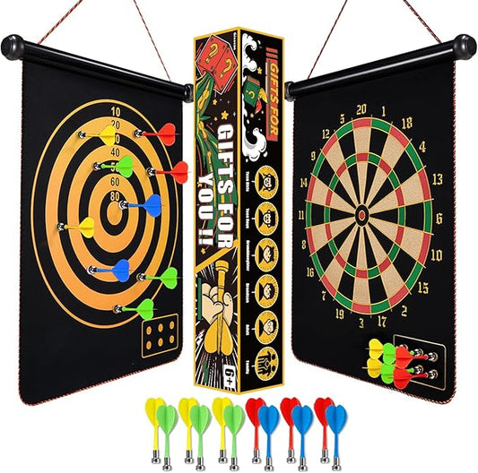 Magnetic Dart Board for Kids, Gifts Ideas for Teenage Boys Girls, Dartboard Toys for Teen Age 6 7 8 9 10 11 12 13 14 15 16 Years