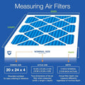 Nordic Pure 20x24x4 (19_3/8 x 23_3/8 x 3_5/8) Pleated Air Filters MERV 7 Plus Carbon 6 Pack