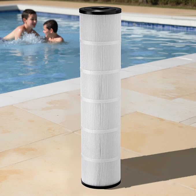 VEVOR PLFPCC130 Pool Filter Replaces Pentair CCP520, R173578, PCC130, Ultral-A7, Unicel C-7472, Filbur FC-1978, FC-6475, Pentair Clean and Clear Plus 520, 817-0131, 178585, L x OD: 32 1/16"x7"