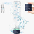 Portable Hydrogen Water Bottle Generator 3200PPB Rechargeable with PEM SPE Technology for Home Travel Sport Drinking Improve Health (Blue)