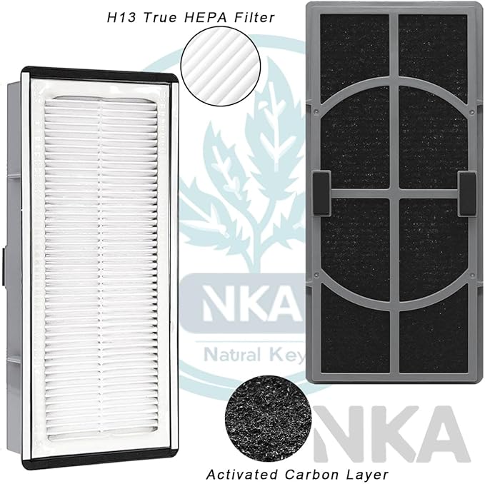 NKA A/D/H HPA060 True HEPA Odor Reduction Replacement Filters For Air Purifier Compatible with FAP-TT-ADH, HAP9243, HAP9415, HAP9423, HPA060(BWM) Filter. 2 Pack