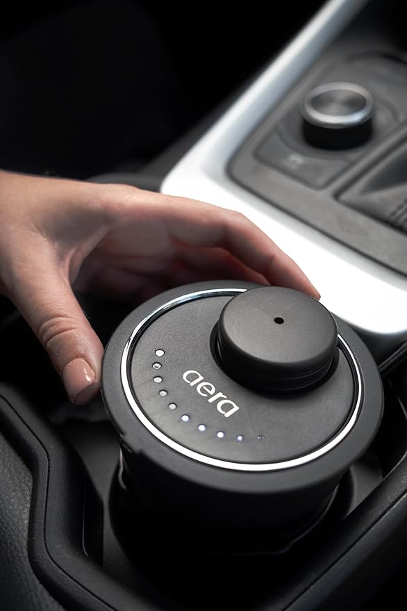 Aera Go Car Fragrance Diffuser – Adjustable Scent Settings for Car, Connects to USB Power – No Fade Fragrance Technology, Safe and Hypoallergenic - Scent Capsules Sold Separately