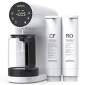Ecoviva Countertop Reverse Osmosis Water Filtration System, Portable RO Water Filter Purifier with 5 Stage Filtration, 3:1 Pure to Drain, TDS Monitor, Faster Delivery Flow, Plug and Use - White