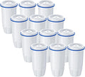 Upgraded Water Filter Replacement for Zero Pitcher and Dispenser ZR-001 ZR-004 ZP-006 ZR-017, Multi-Stage Filter System, Effectively Reducing Lead, Chromium, PFOA, and PFOS, Pack of 12, By DESENRUIS