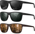 KALIYADI Polarized Sunglasses for Men, Lightweight Sun Glasses with UV Protection for Driving Fishing Golf