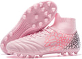 Boys Girls Soccer Cleats Youth Training Football Cleats High-top Soccer Shoes for Little/Big Kid