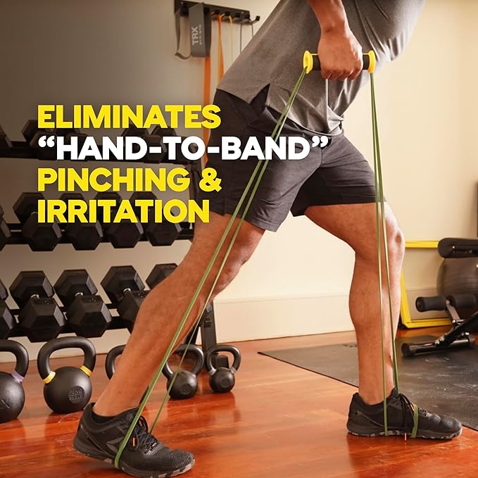 TRX Training Bandit Kit, Home Workout Resistance Band Set with Strength-Training Resistance Bands and Universal-Fit Handles for Exercise Bands-FlexoryFit