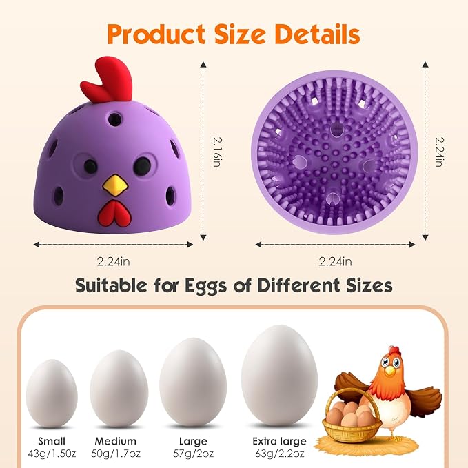 Egg Brush Cleaner, Egg Cleaner Scrubber - Image 2