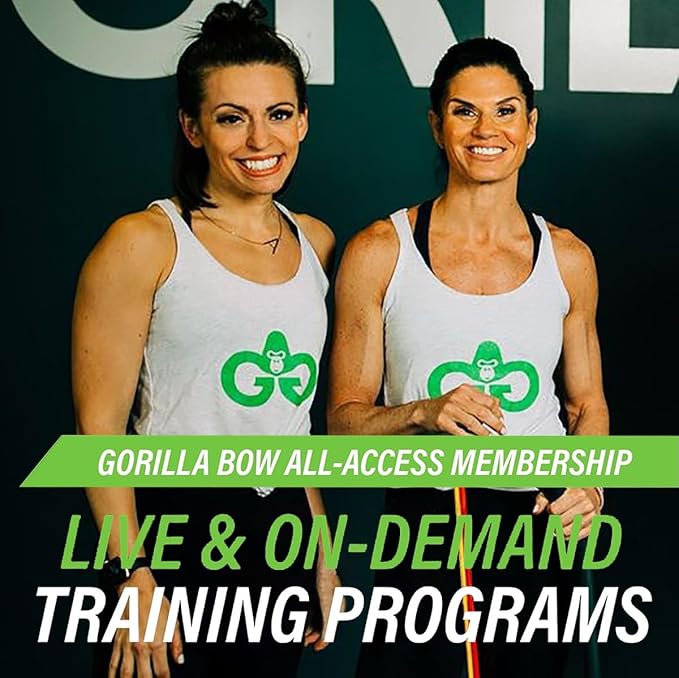 Lite Gorilla Bow Portable Home Gym Resistance Bands and Bar System for Travel, Fitness, Weightlifting and Exercise Kit, Full Body Workout Equipment Set-FlexoryFit