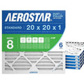 Aerostar 20x20x1 MERV 8 Air Filter, ACTUAL SIZE, Air Conditioning & Furnace by AirFiltersDelivered