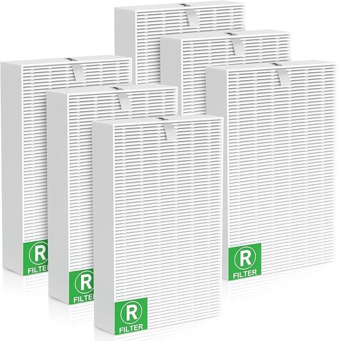 HPA300 HEPA Filter R Replacement for Honeywell HPA300 Air Purifier Filters Compatible with Honeywell HPA300 HPA200 HPA100 and HPA5300 Series, HRF-R3, HRF-R2, HRF-R1, 6 Pack