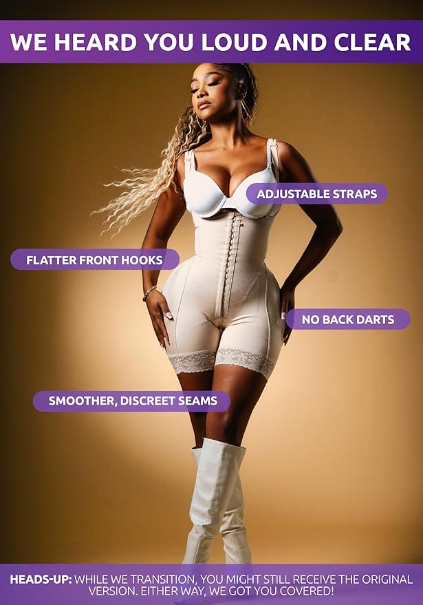Snatched Body - Women's Stage 2 Faja Colombians with Bra Shapewear - BBL Post Surgery Garment - Reductoras Moldeadoras