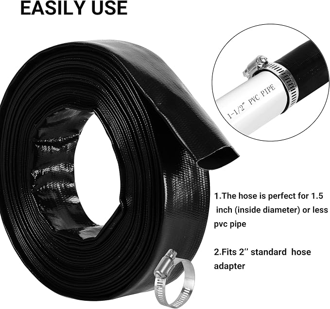 2" x 25 FT Pool Backwash Hose, - Image 5