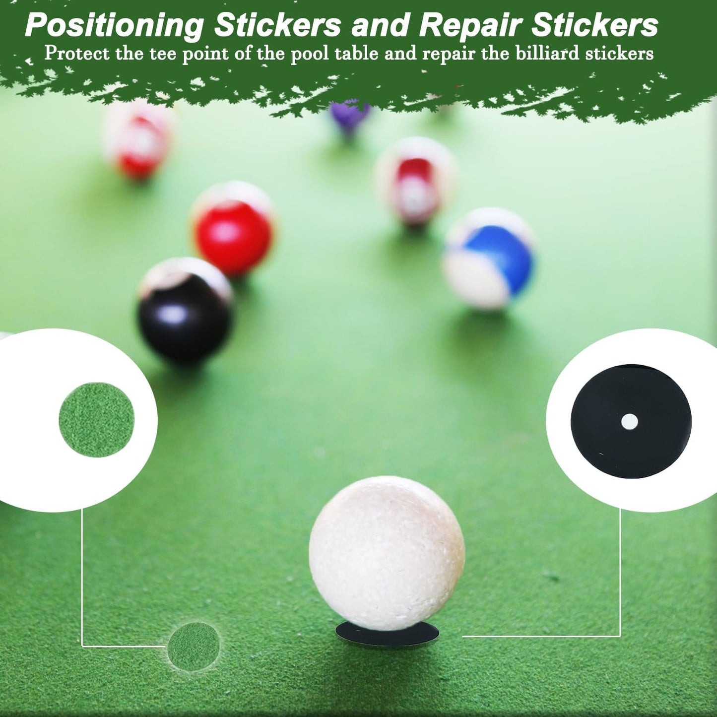 23 Pcs Wooden Pool Triangle Rack, Pool Table Accessories with Pool Table Brush for Felt, 2-1/4" Pool Ball Holder, Billiard Magic Ball Rack Billiard Accessories (Wine Red)