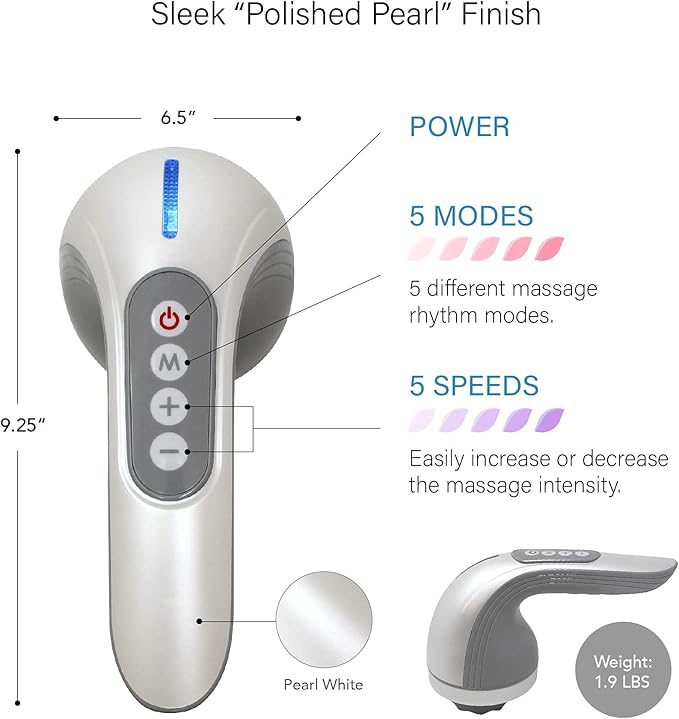 Daiwa Felicity Multipurpose Body Massager – Cordless Handheld Cellulite Remover Body Sculpting Machine - Electric Contouring Massage Tool for Butt Legs Belly Fat Stomach Celulitis Lymphatic Drainage-FlexoryFit