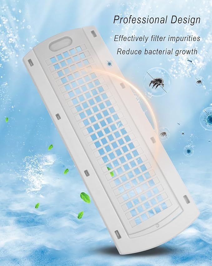 WE22X35337 Washer Dryer Lint Screen Cover Grid Guide Assembly Fit for GE Washer Dryer Replace WE01X20427 WE18M51, Dryer Lint Screen Filter Slide Assembly