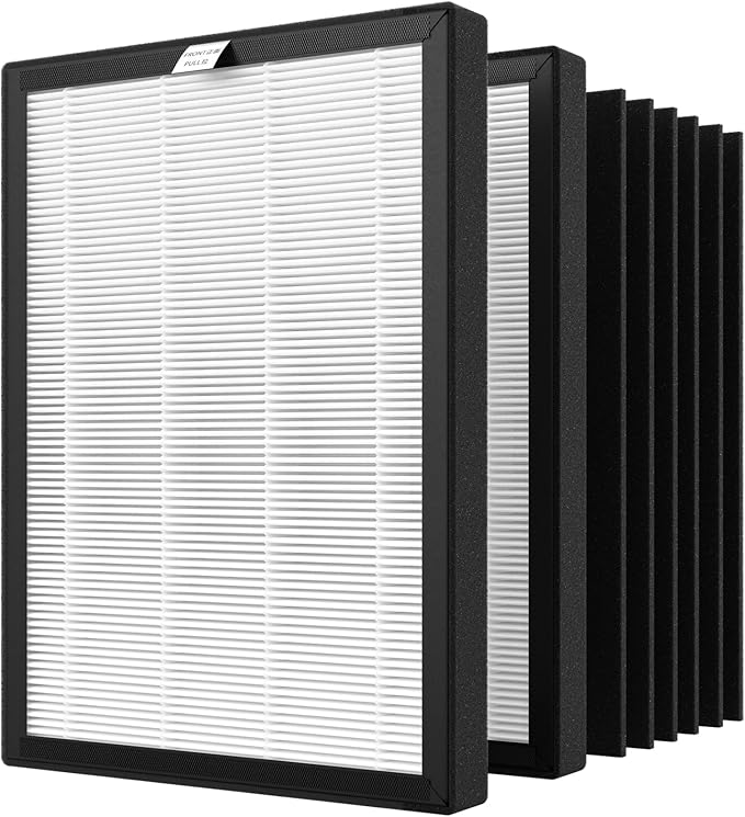ProHEPA 9000 Replacement Filter for VEVA ProHEPA 9000 Air Puri fier, Including 2 Filters & 6 Carbon Filters