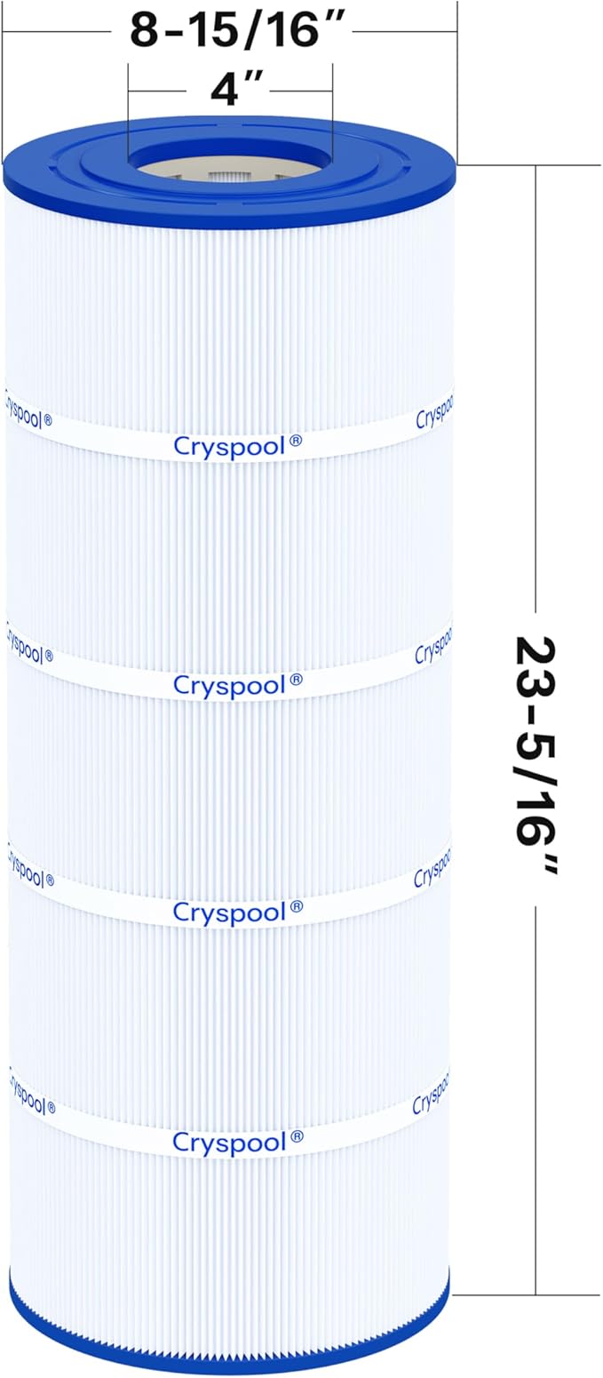 Cryspool® 08055 Filter Compatible with Hayward C1200, CX1200RE, PA120, C-8412, Ultra-B2, FC-1293, Clearwater II 125, 817-0125N, 120 Sq. Ft Pool Filter Cartridge, 1 Pack