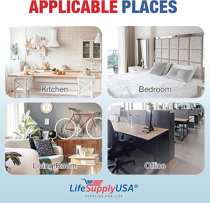 LifeSupplyUSA True HEPA Filter Replacement Compatible with Hunter 30912 30917 30027 30028 30030 300705 36027 37027 Air Purifier