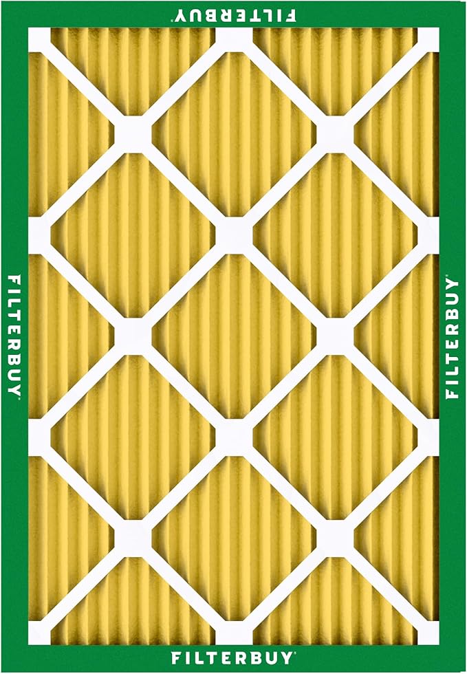 Filterbuy 20x21.5x1 Air Filter MERV 11 (MPR 1200) Allergen Defense Replacement (2-Pack), Electrostatic Pleated HVAC AC Furnace Filters, Made in USA (Actual Size: 19.88 x 21.50 x 0.75)