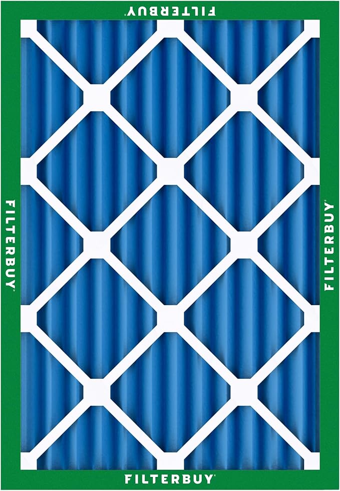 Filterbuy 14x20x2 Air Filter MERV 13 (MPR 1900) Health Defense Replacement (6-Pack), Electrostatic Pleated HVAC AC Furnace Filters, Made in USA (Actual Size: 13.50 x 19.50 x 1.75)