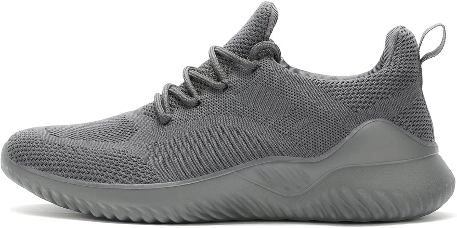 Men's Non Slip Running Shoes Ultra Light Breathable Casual Walking Shoes Fashion Sneakers Mesh Workout Sports Shoes