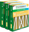 Filterbuy 21x21.5x5 Air Filter MERV 11 (MPR 1200) Allergen Defense Replacement (3-Pack), Pleated HVAC AC Furnace Filters for Trane Perfect Fit & American Standard (Actual Size: 20.00 x 21.09 x 4.97)