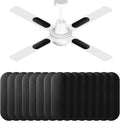 Dualshine 15 Pack Ceiling Fan Filters for Blades, Universal Ceiling Fan Filters, Activated Coconut Shell Carbon Air Purifiers for Office, Kitchen, Common Household Contaminants