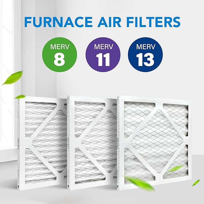 LotFancy 12x12x1 Air Filter MERV 13 Precision Defense (6-Pack) Electrotatic Pleated HVAC Furnace Filters, Replacement for Home AC & Heating Systems