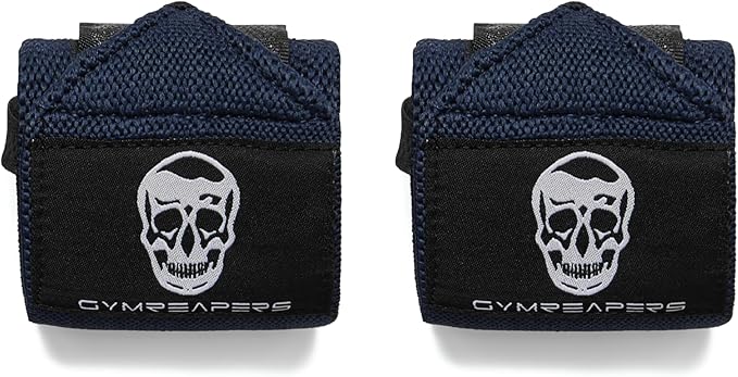 Gymreapers Weightlifting Wrist Wraps (IPF Approved) 18" Professional Quality Wrist Support with Heavy Duty Thumb Loop - Best Wrap for Powerlifting Competition, Strength Training, Bodybuilding-FlexoryFit