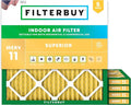 Filterbuy 18x18x1 Air Filter MERV 11 Superior Pet & Allergy Defense, by Filterbuy