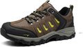 NORTIV 8 Men's Waterproof Hiking Shoes Leather Low-Top Hiking Shoes for Outdoor Trailing Trekking Camping Walking Quest