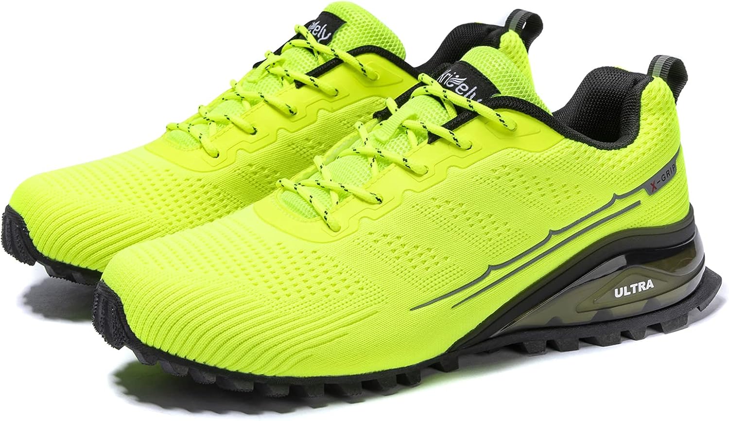 Kricely Men's Trail Running Shoes Fashion Walking Hiking Sneakers for Men Tennis Cross Training Shoe Outdoor Snearker Mens Casual Workout Footwear