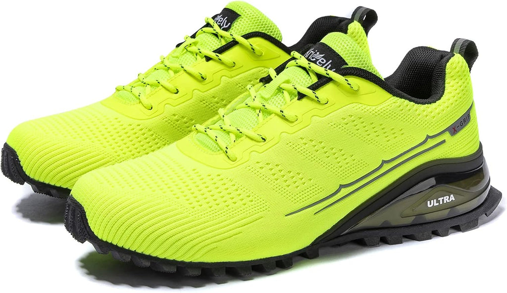 Kricely Men's Trail Running Shoes Fashion Walking Hiking Sneakers for Men Tennis Cross Training Shoe Outdoor Snearker Mens Casual Workout Footwear
