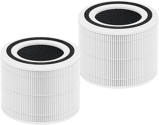 Premium Core 300 Replacement Filter for LEVOIT Core 300, Core 300S, Core P350, Core300-P,Core300-RF Air Purifier. 3-in-1 H13 Grade True HEPA Filter.2 Pack.