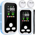 5-in-1 Carbon Monoxide Detector 2 Pack Combo with LCD Display, Detects CO, Natural Gas, Smoke, Temperature, Humidity for Home, Hotel, RV, Apartment Safety